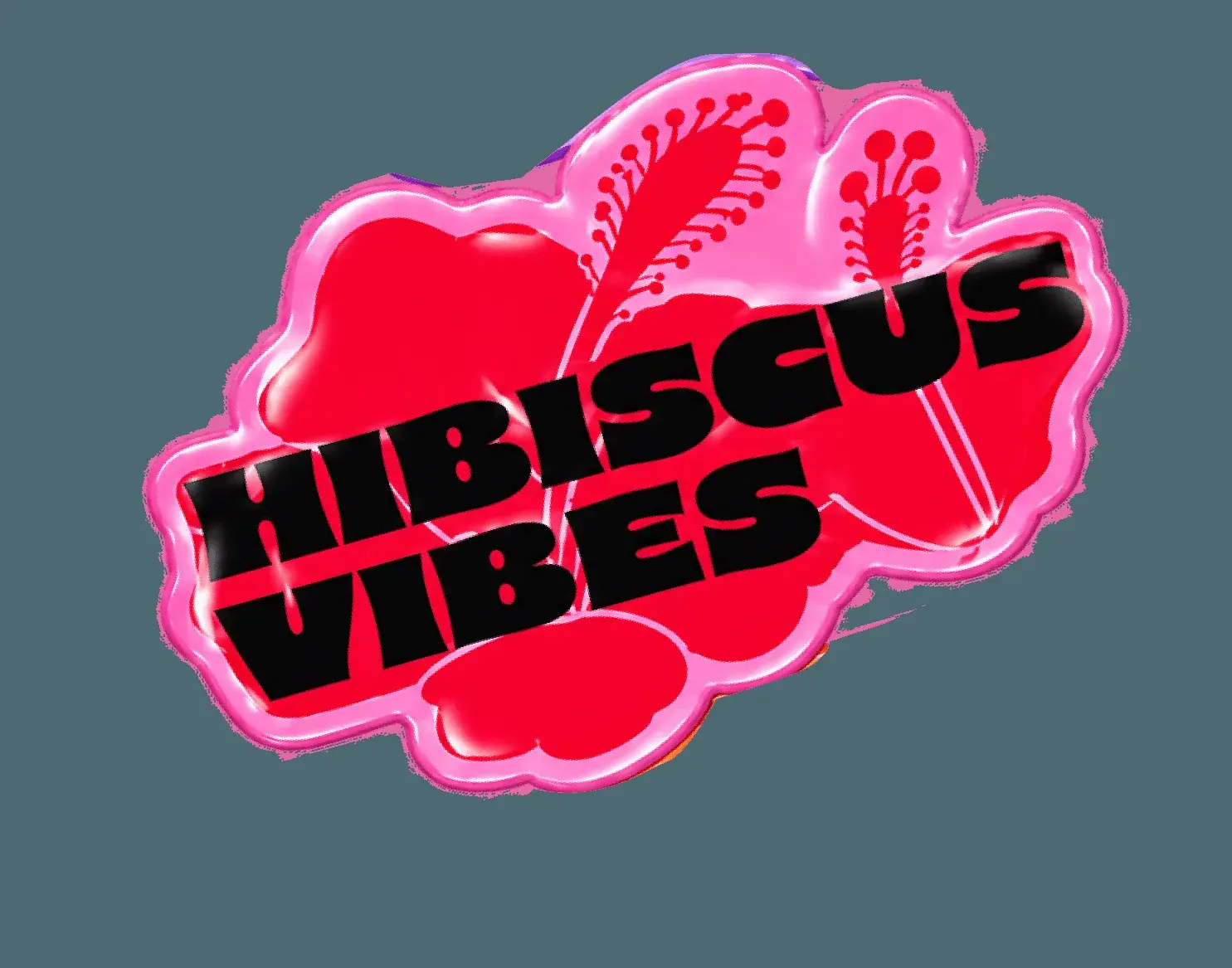 Hibiscus Vibes sticker